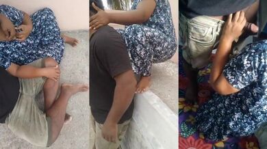 Hot sex video of Indian Aunty seduced on the terrace