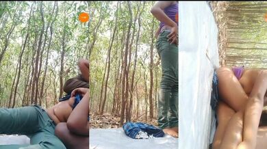 XXX MMS video - Bihari teen ladki ki jungle mein chudai