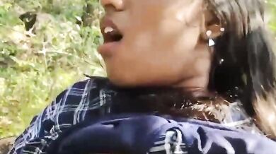 Erotic video of a big boobed hottie fucked in a the open