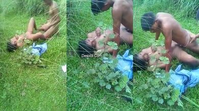 Outdoor desi sex video of a slutty girl fucked in the field