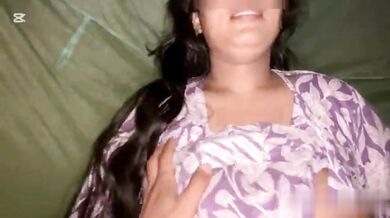 Bhojpuri chudai video of horny Rashmika’s big boobs pressed