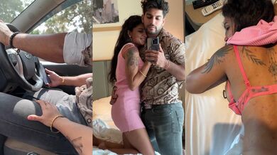 MMS XXX porn film of a Guy seduced by his girlfriend in a car