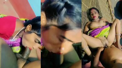 XXX desi video of Bhojpuri bhabhi’s blowjob & chudai