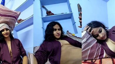 Tamil MMS video of a hot influencer playing with a dildo