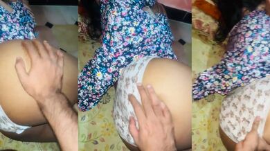 Hot MMS sex video of an Indian Aunty’s ass spanked